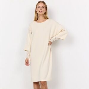 NWT SC CREAM BANU LACE DRESS SIZE M